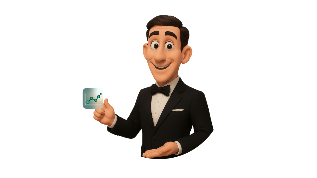 3D Render of the ecobutler pointing to his right
